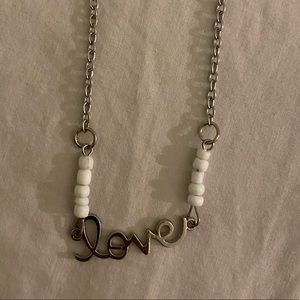 JUSTICE girls love beaded necklace